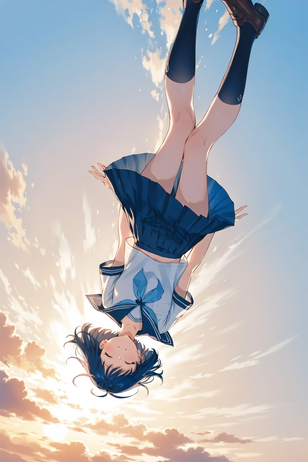落ちる
