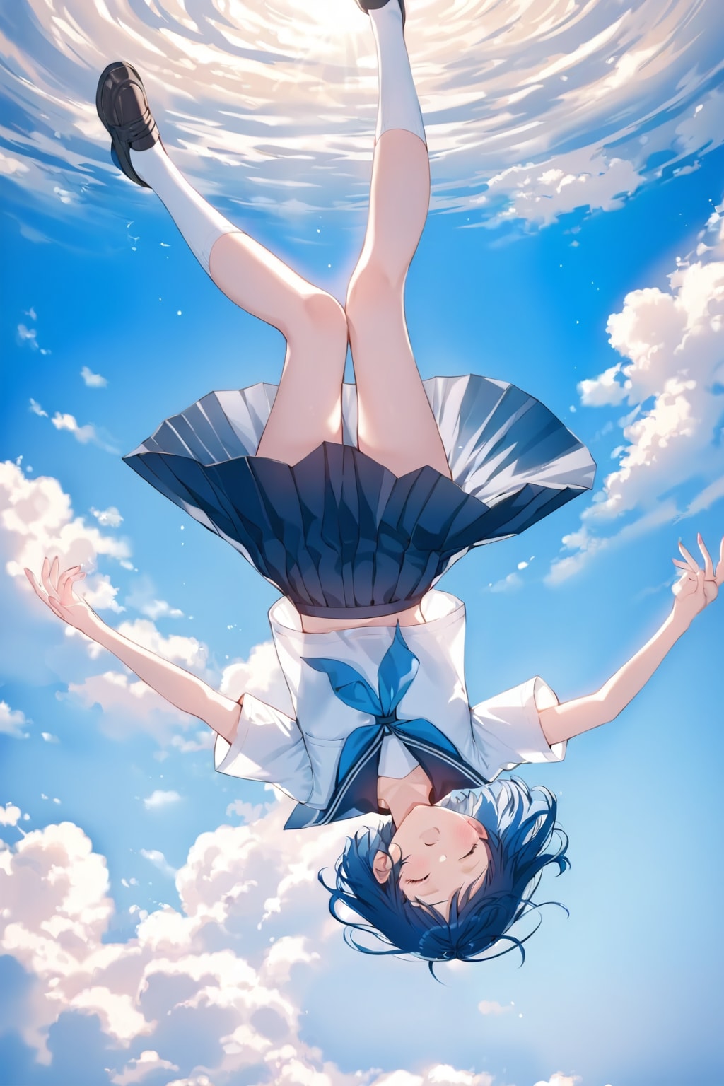 落ちる