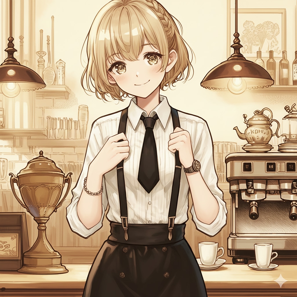 ウェイトレスの少女52 | の人気AIイラスト・グラビア