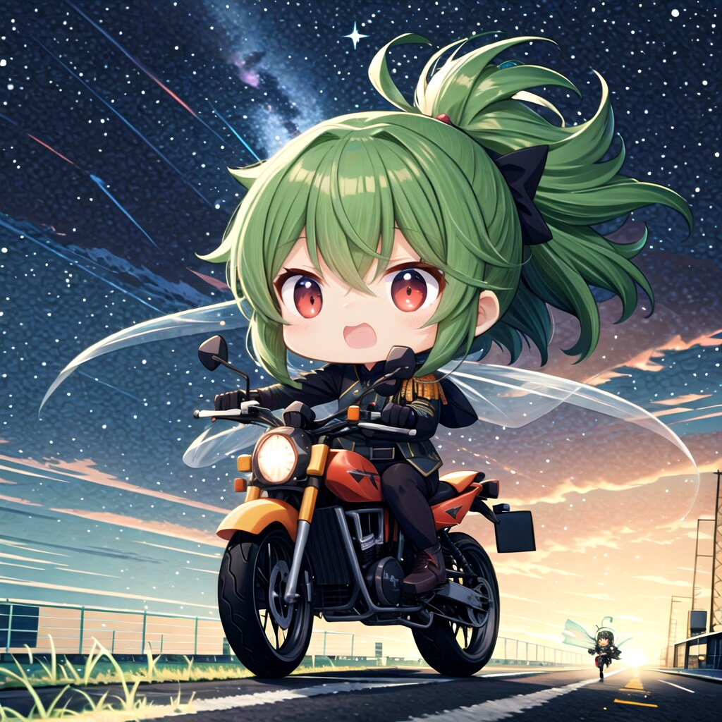 神の繭に行く緑髪ちゃん