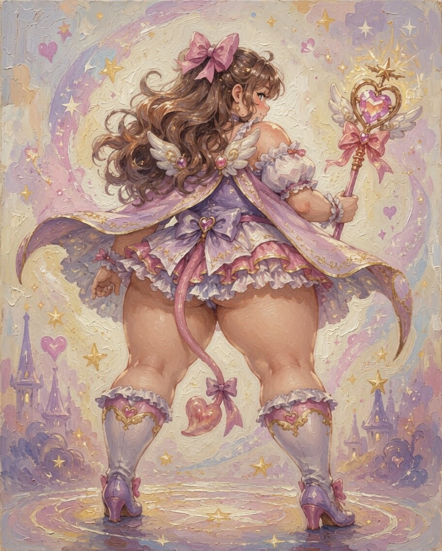 魔法少女おねえさんの後ろ姿