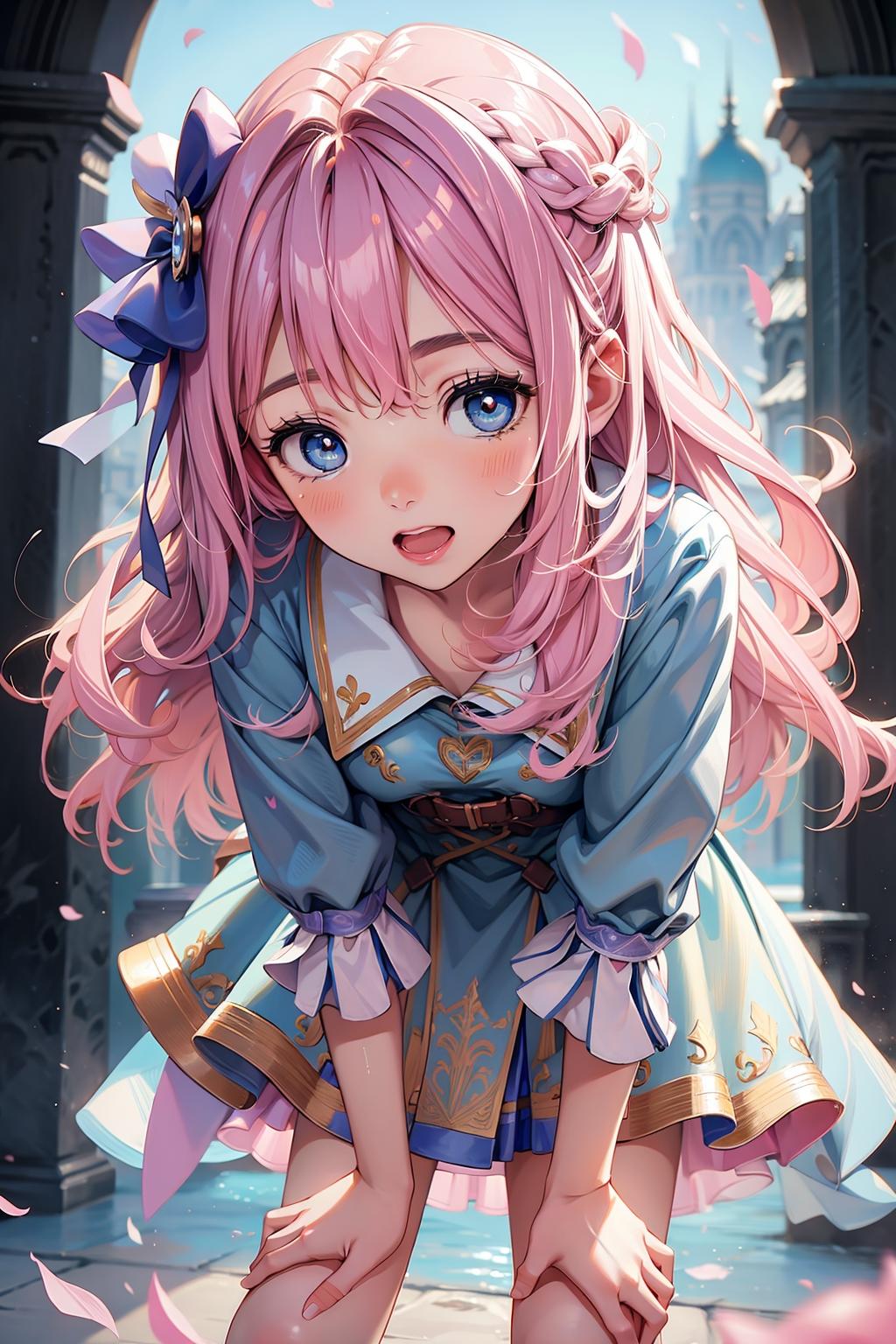 かくれんぼ　「あの～。髪の毛が青色の女の子を見かけませんでした？」