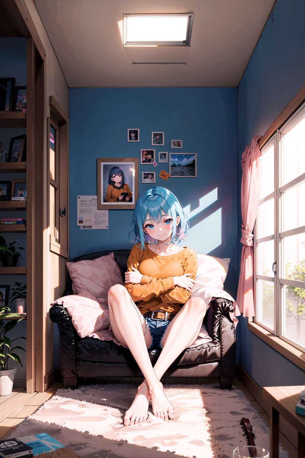 (8枚)窓際ソファで