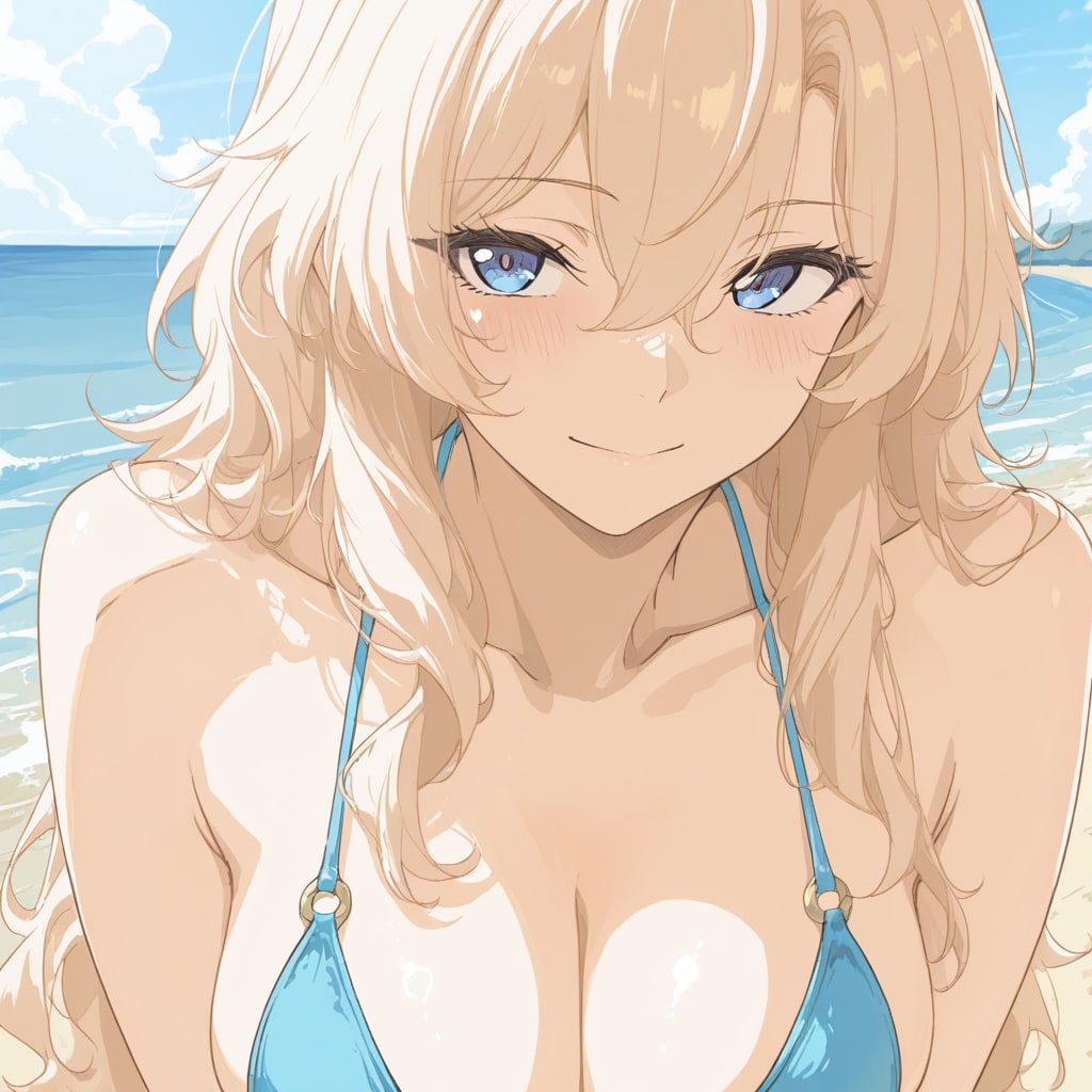 浜辺の少女