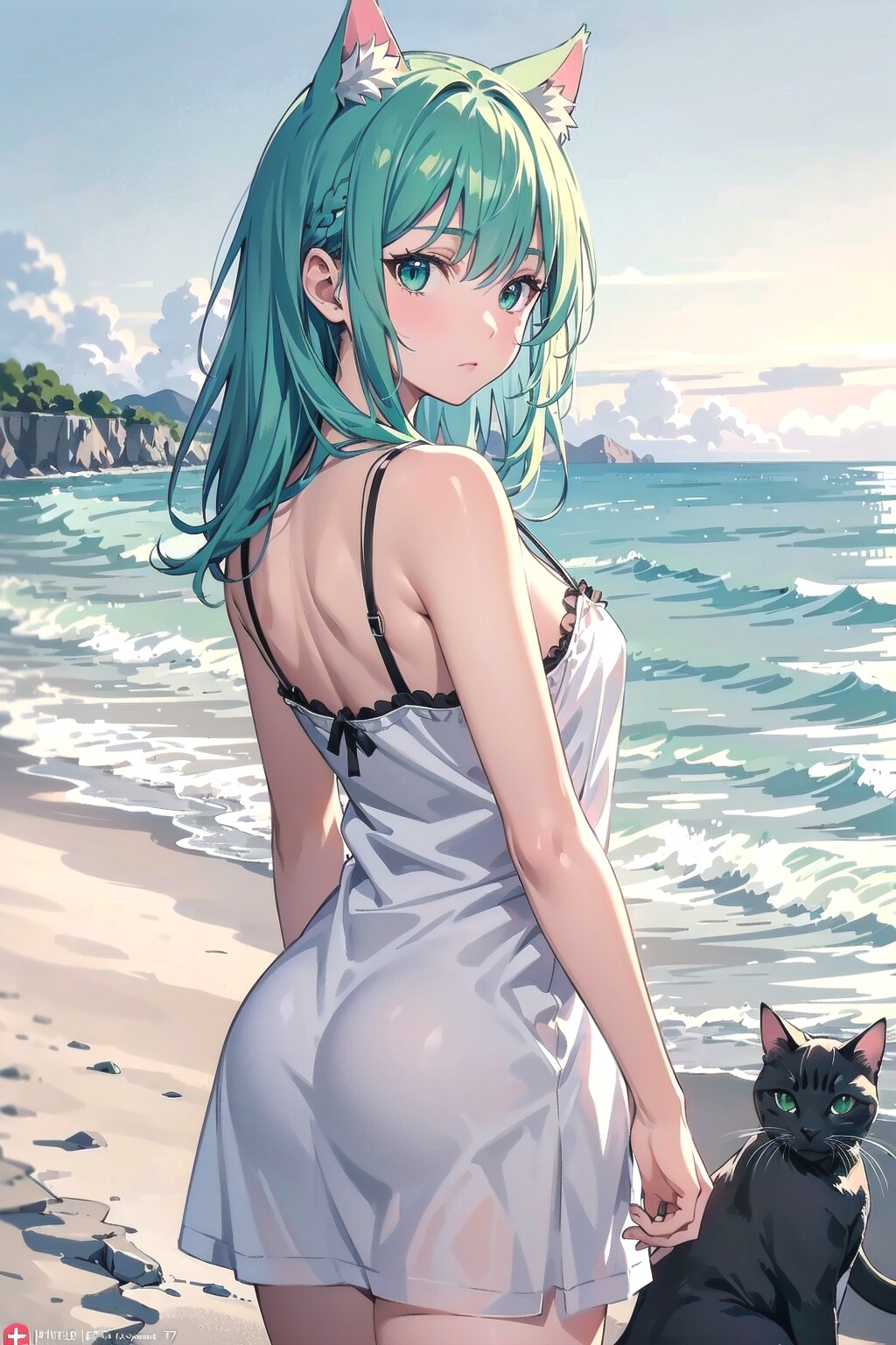 クロネコちゃんとお散歩です🐱✨