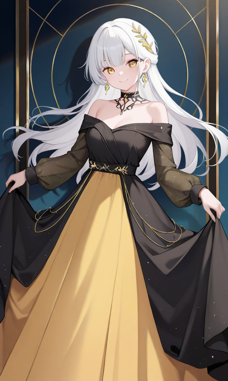 黒金のドレス