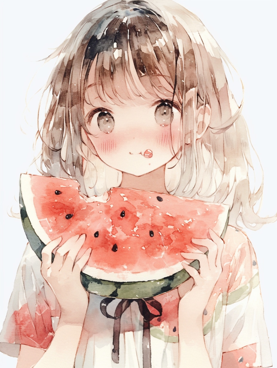 スイカ🍉 | の人気AIイラスト・グラビア