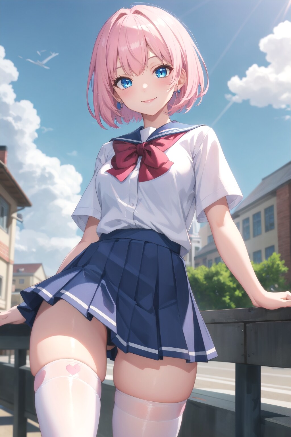 ニーハイ女学生