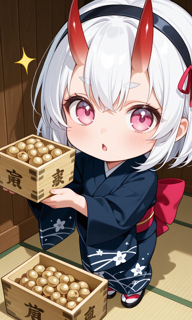 豆まきする～ | の人気AIイラスト・グラビア