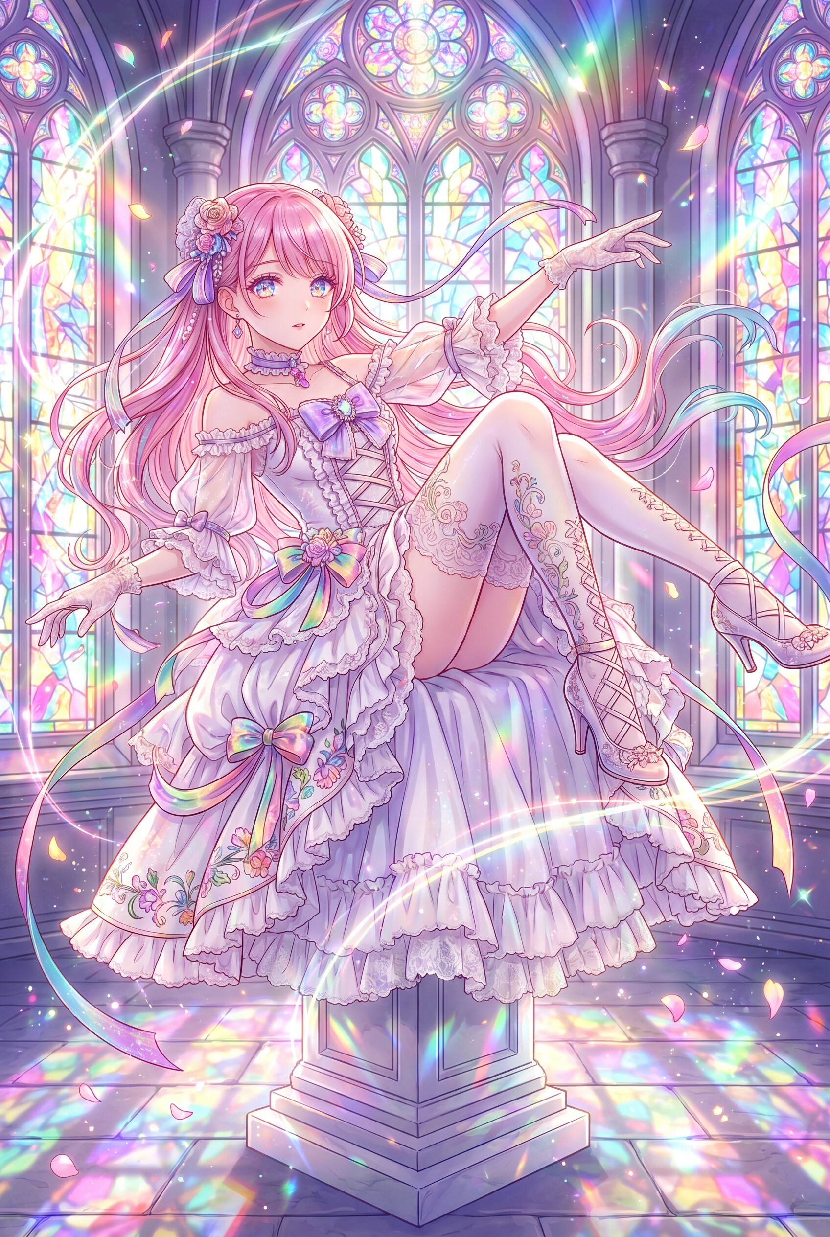 紫瞳薔薇姫座像