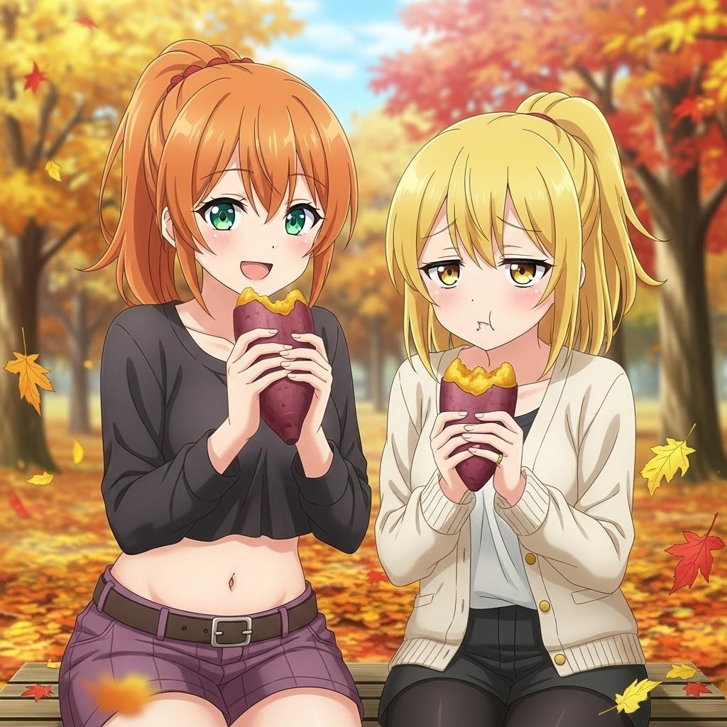 アキナちゃんと 黄ぽにちゃん