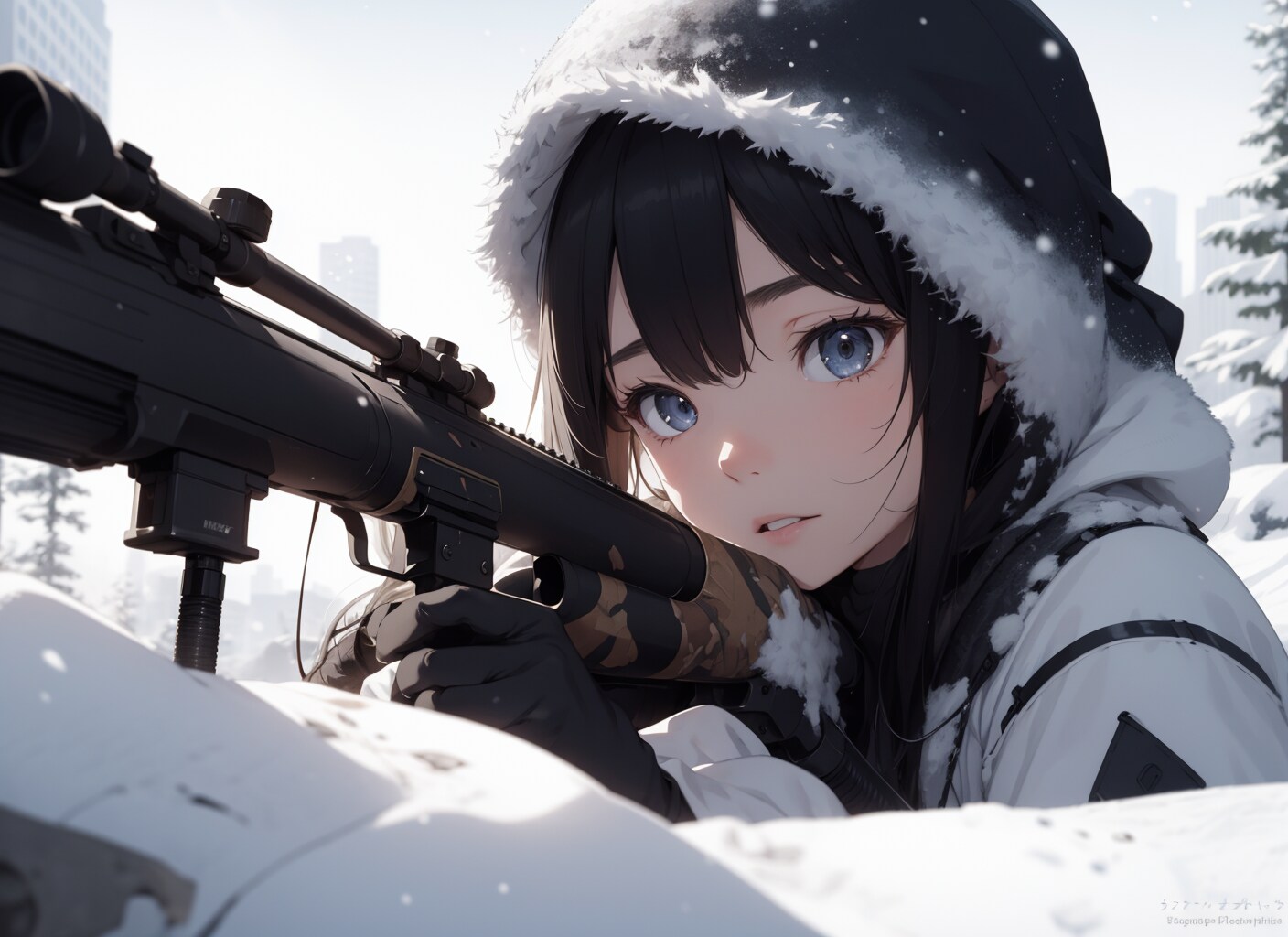 雪中狙撃