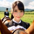 乗馬を嗜む（たしなむ）執事ちゃん 5枚目