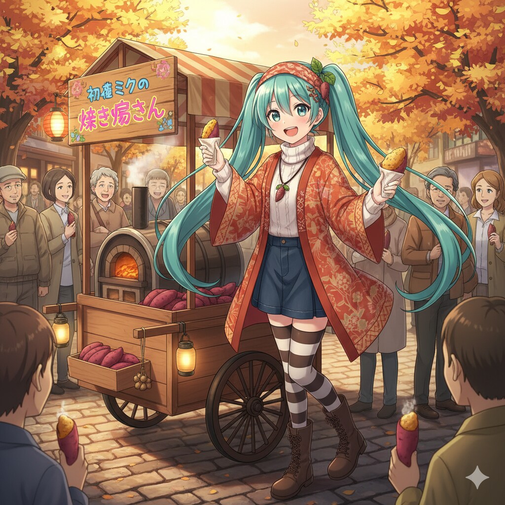 ミクさんの焼き芋屋さん