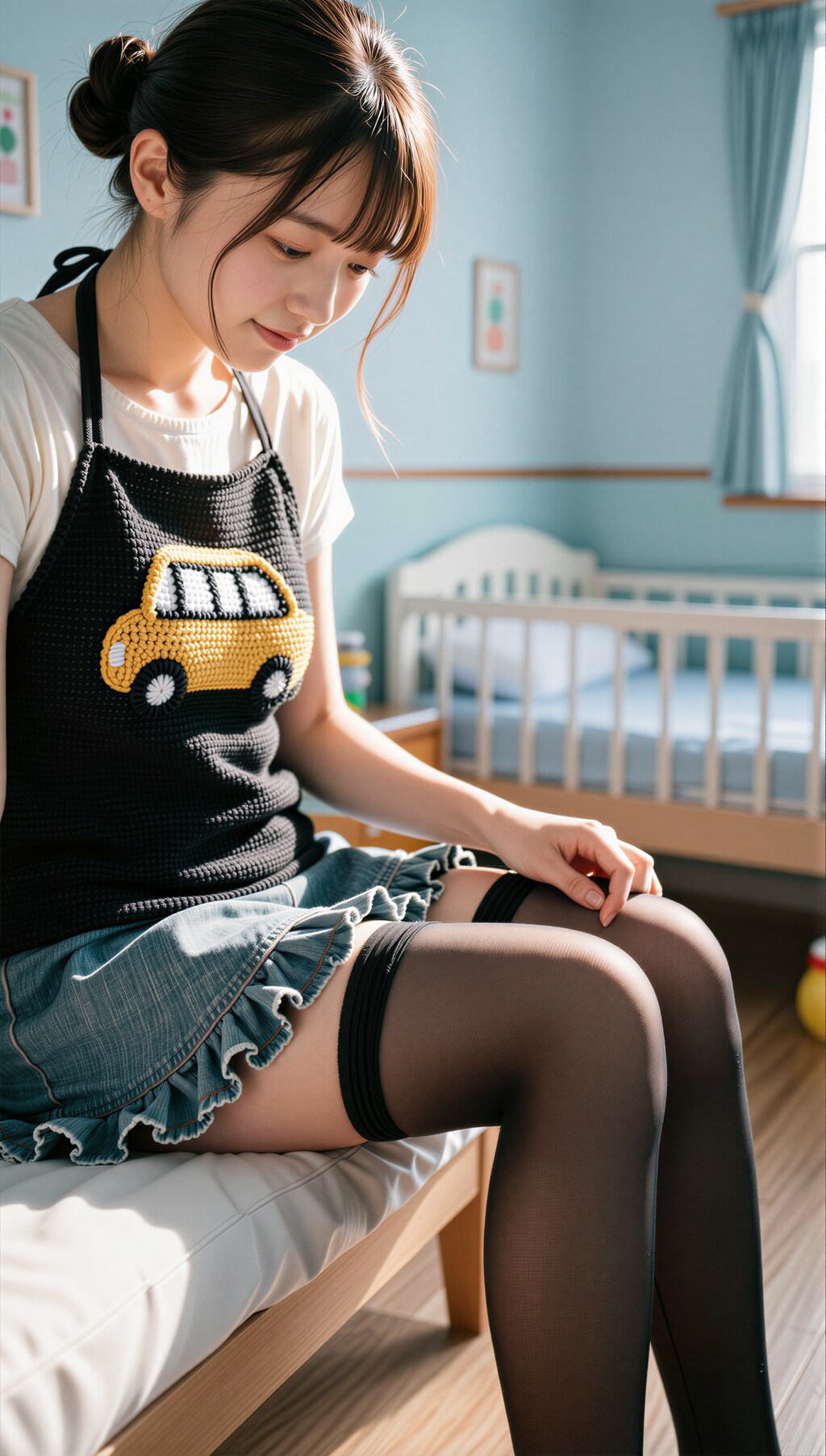綺麗な足の保育士さん 5