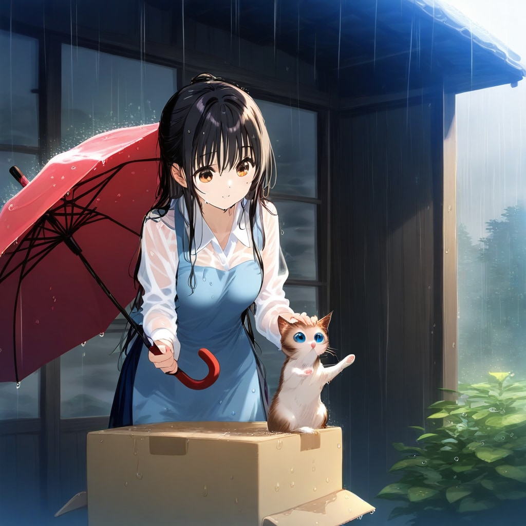 こら、濡れちゃうでしょう