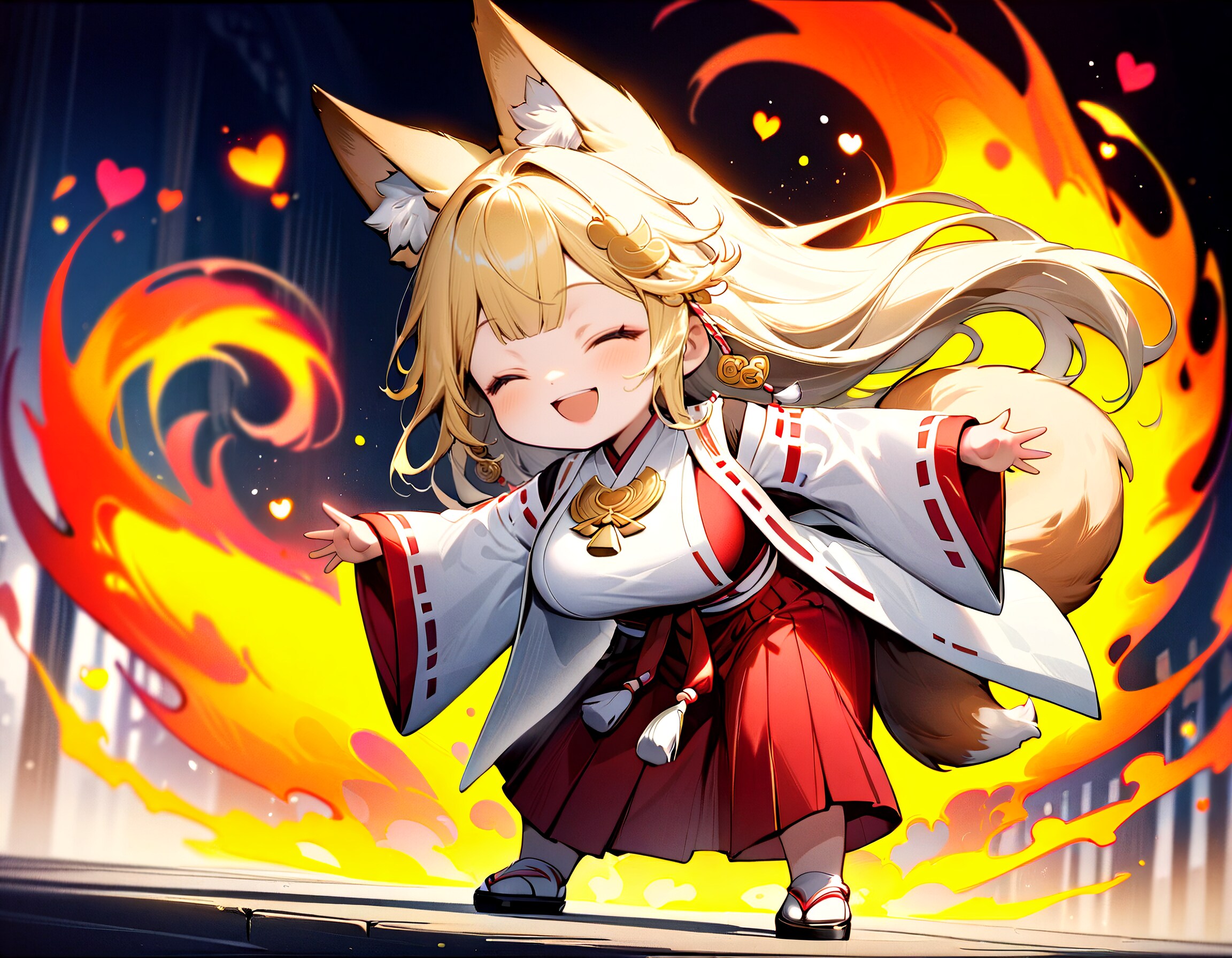 えいっ かわいい炎！
