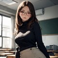 メガセタ美女教師 3枚目
