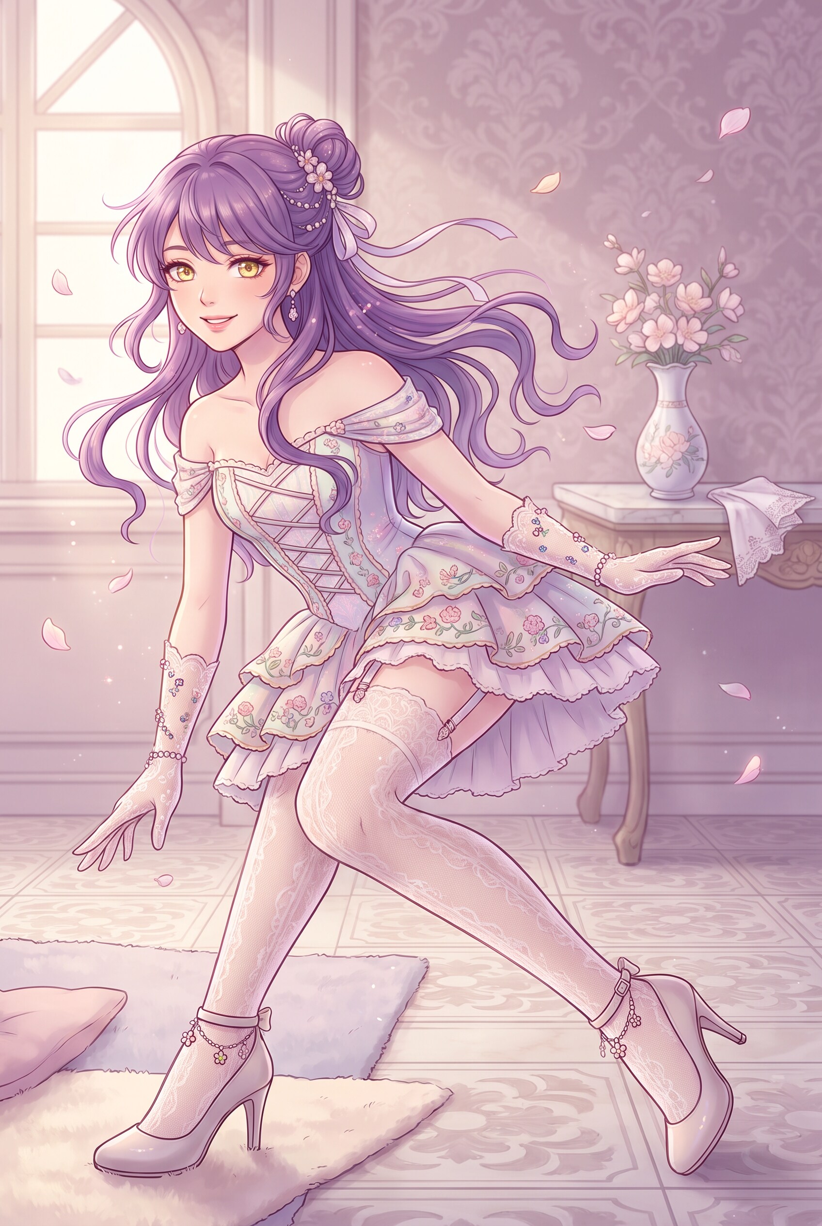 花影流麗の微笑