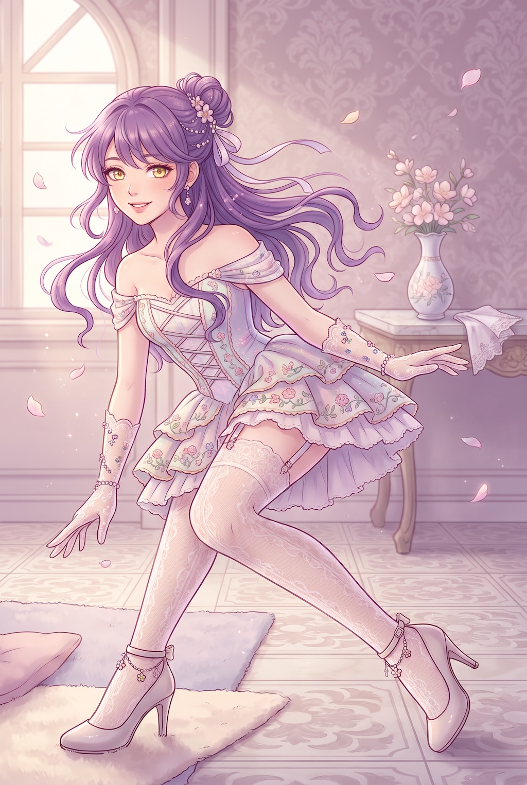 花影流麗の微笑