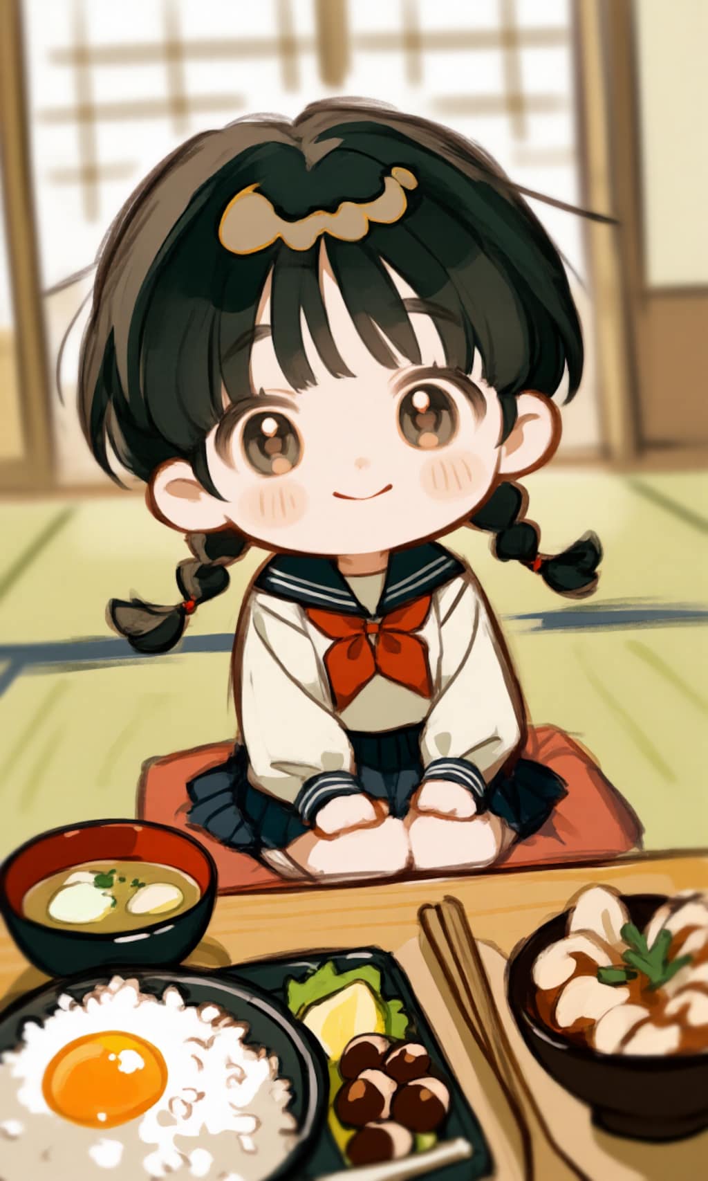 和風、朝ご飯だよ