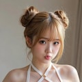 エッチな衣装を着せられてプク顔になる女の子 5枚目