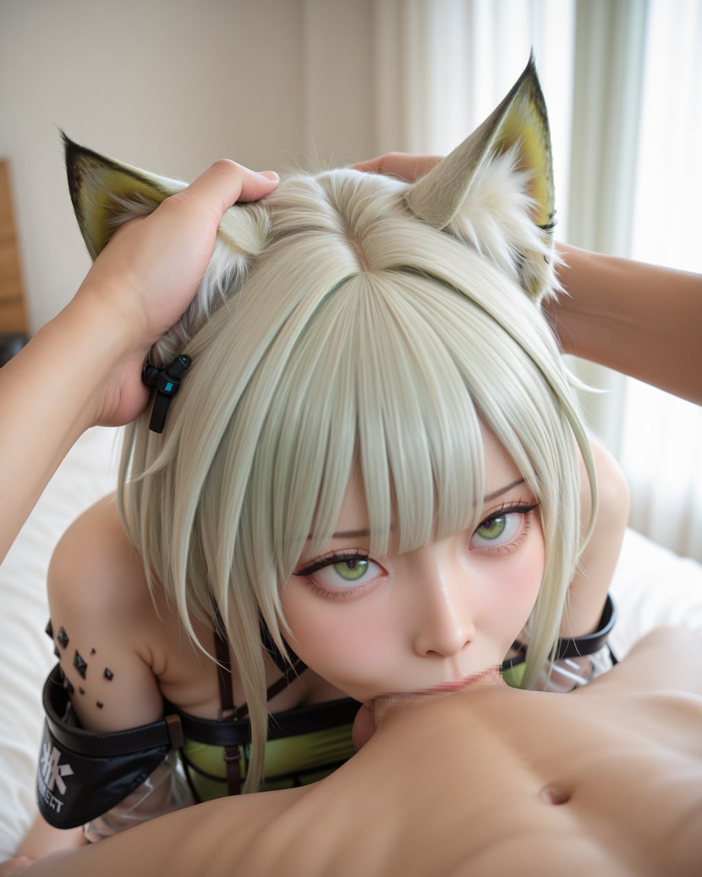 アークナイツ ケルシーコスプレのレイヤーさんにぶっかけ
