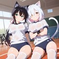 白猫 & 黒猫 3枚目