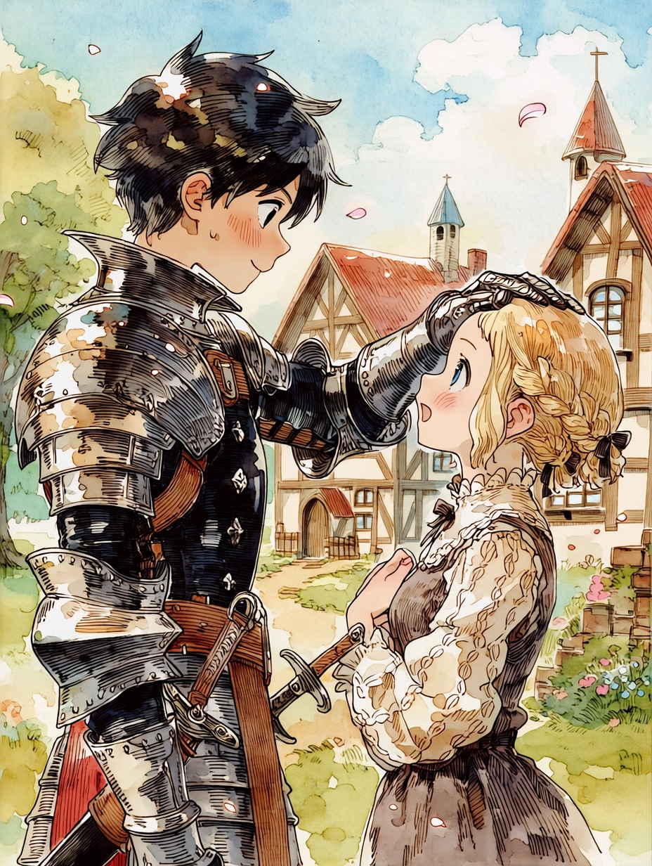 騎士と村娘16 | の人気AIイラスト・グラビア