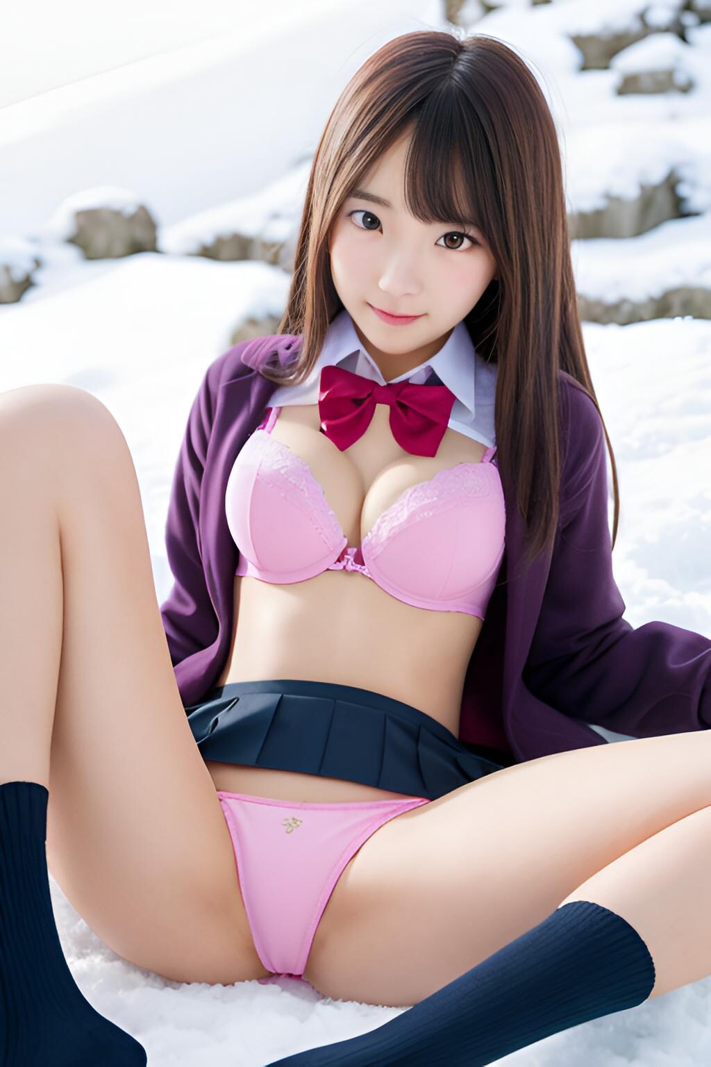 下着見せ制服