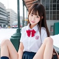 下着見せ制服 2枚目