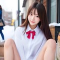 下着見せ制服 3枚目