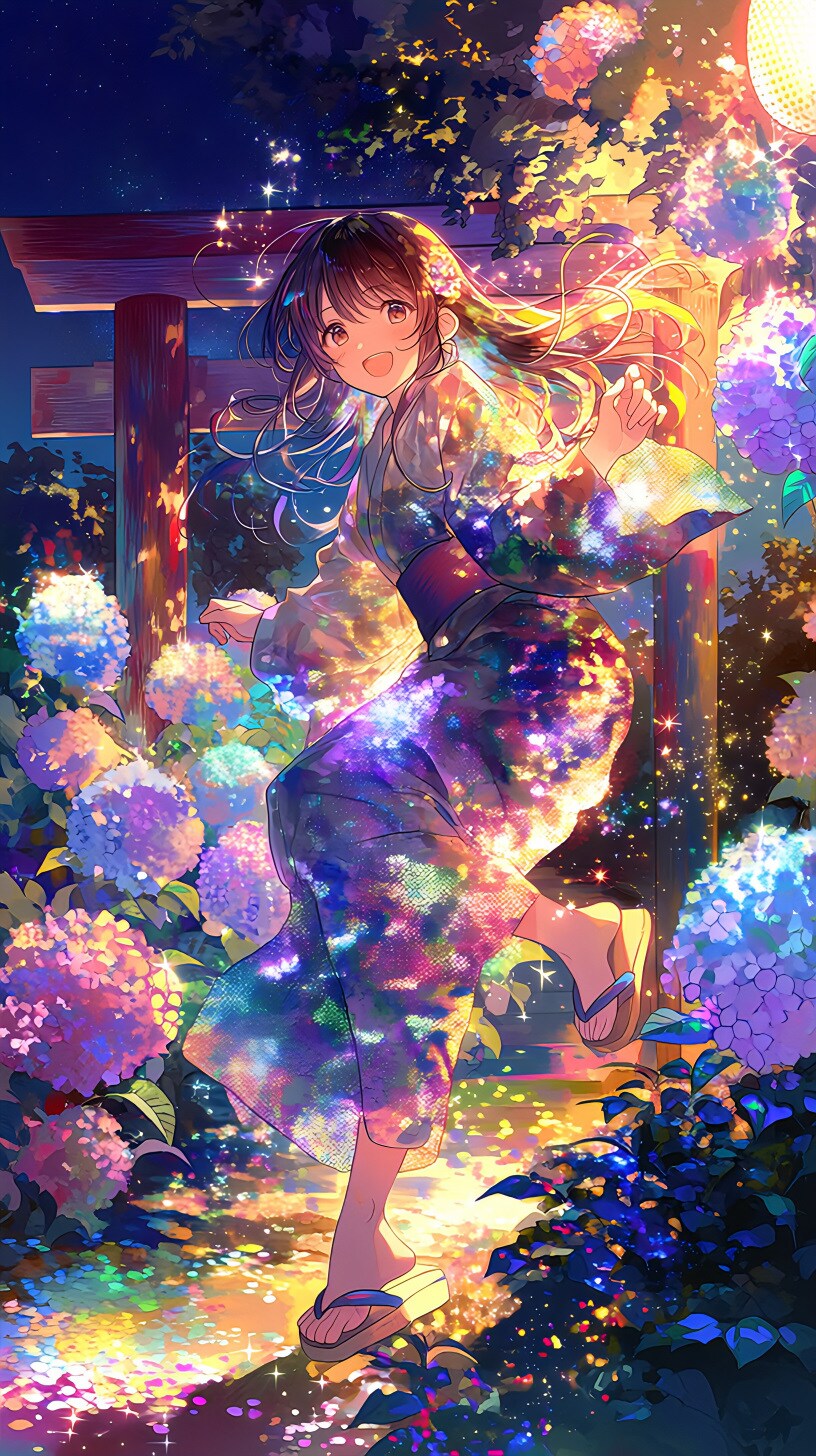 紫陽花と君