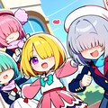なんか応援してくれるメカクレガールズ 5枚目