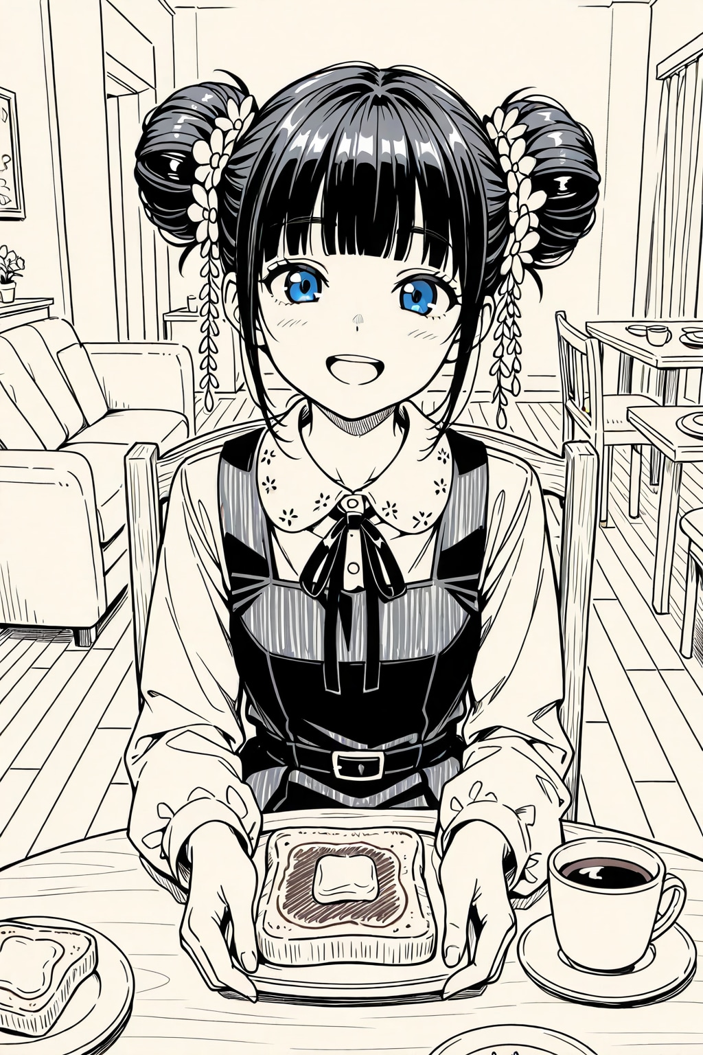 かおるのおだんごちゃんスケッチ４ | の人気AIイラスト・グラビア