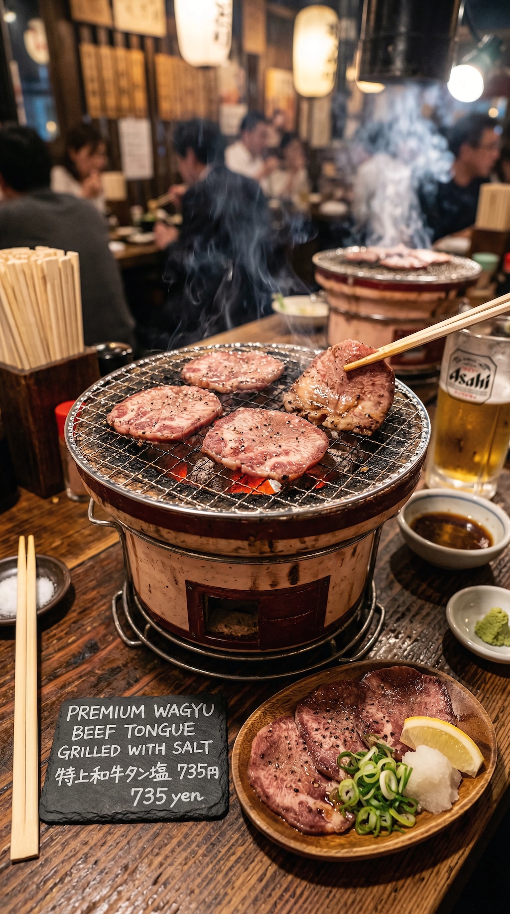 黒毛和牛上塩タン焼735円