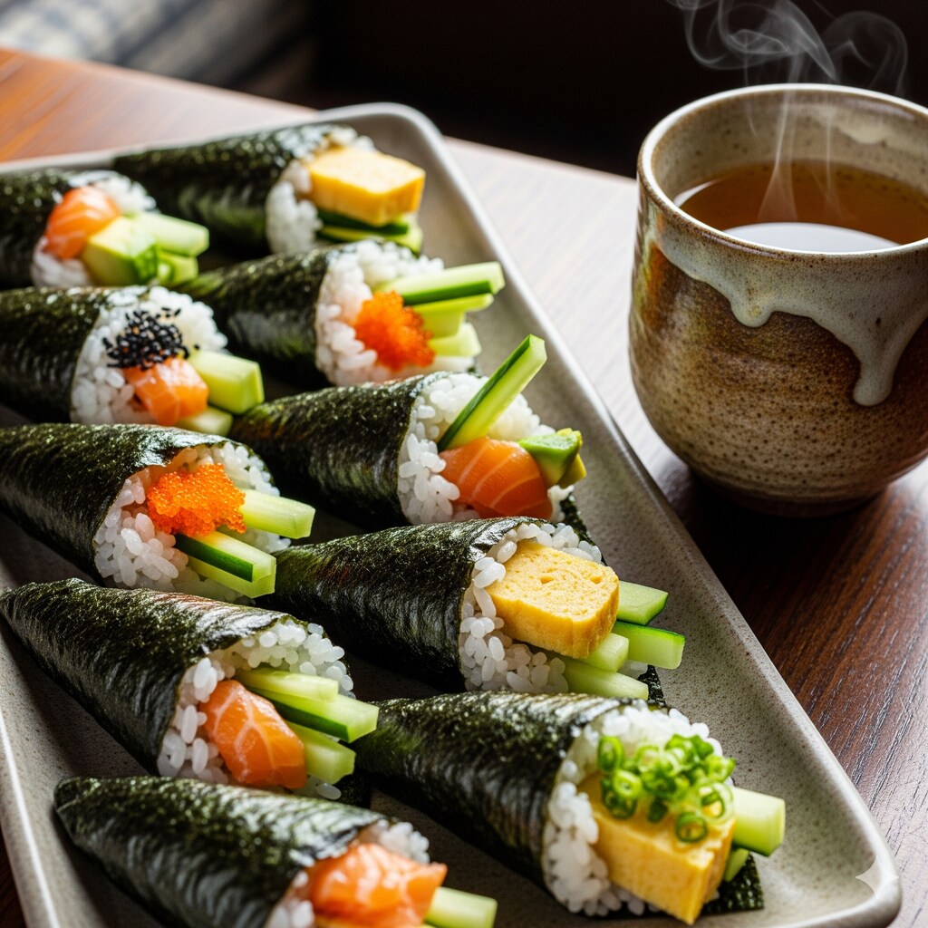 摩訶不思議食堂の手巻き寿司