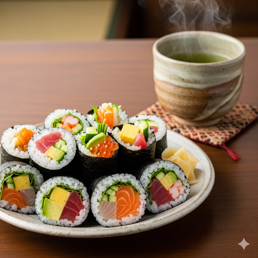 摩訶不思議食堂の手巻き寿司