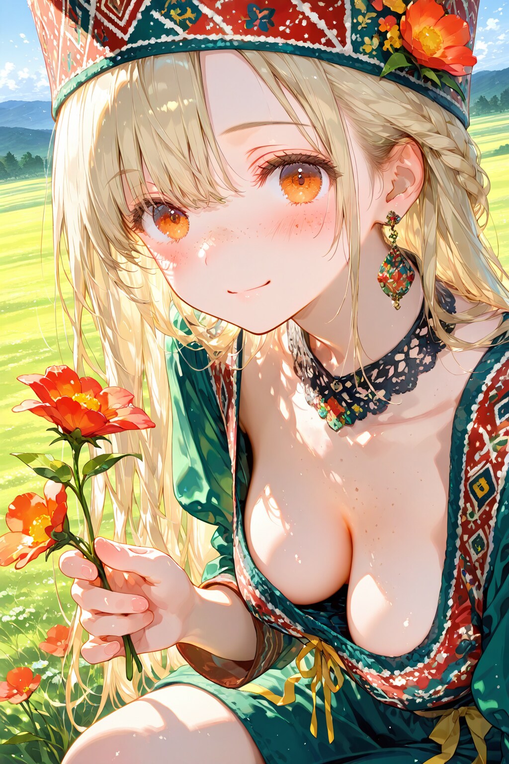 お花あげる