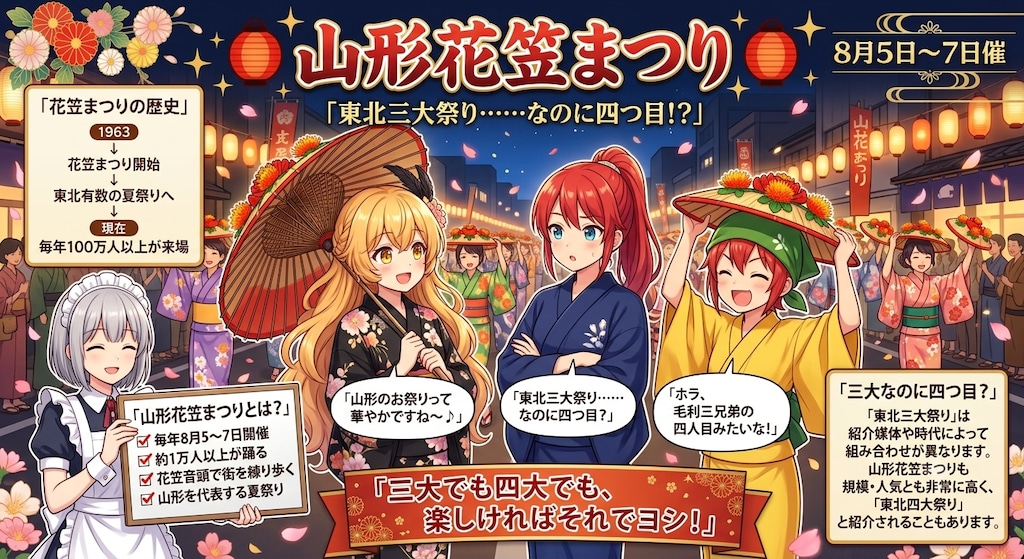 8月5日は山形花笠まつりの開始日