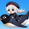 気合で空飛ぶえらいこっちゃペンギンを乗りこなしてしまいよったえらいこっちゃ嬢 2枚目