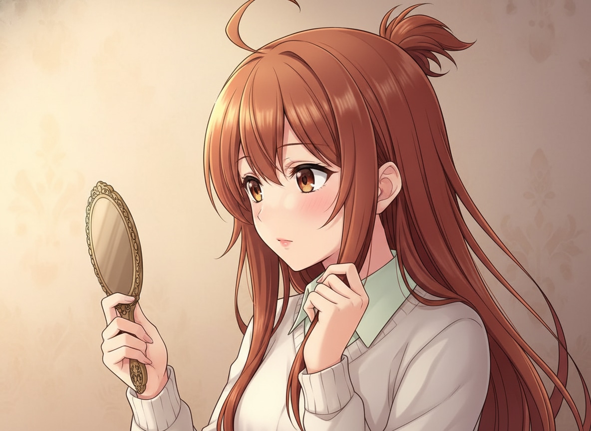 身だしなみはかわいいの第一歩 | の人気AIイラスト・グラビア