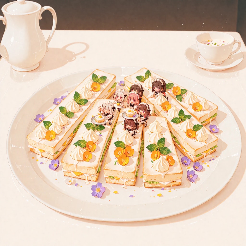 家妖精のフルーツフラワーサンドイッチ a