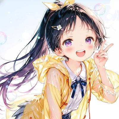 雨上がりの笑顔