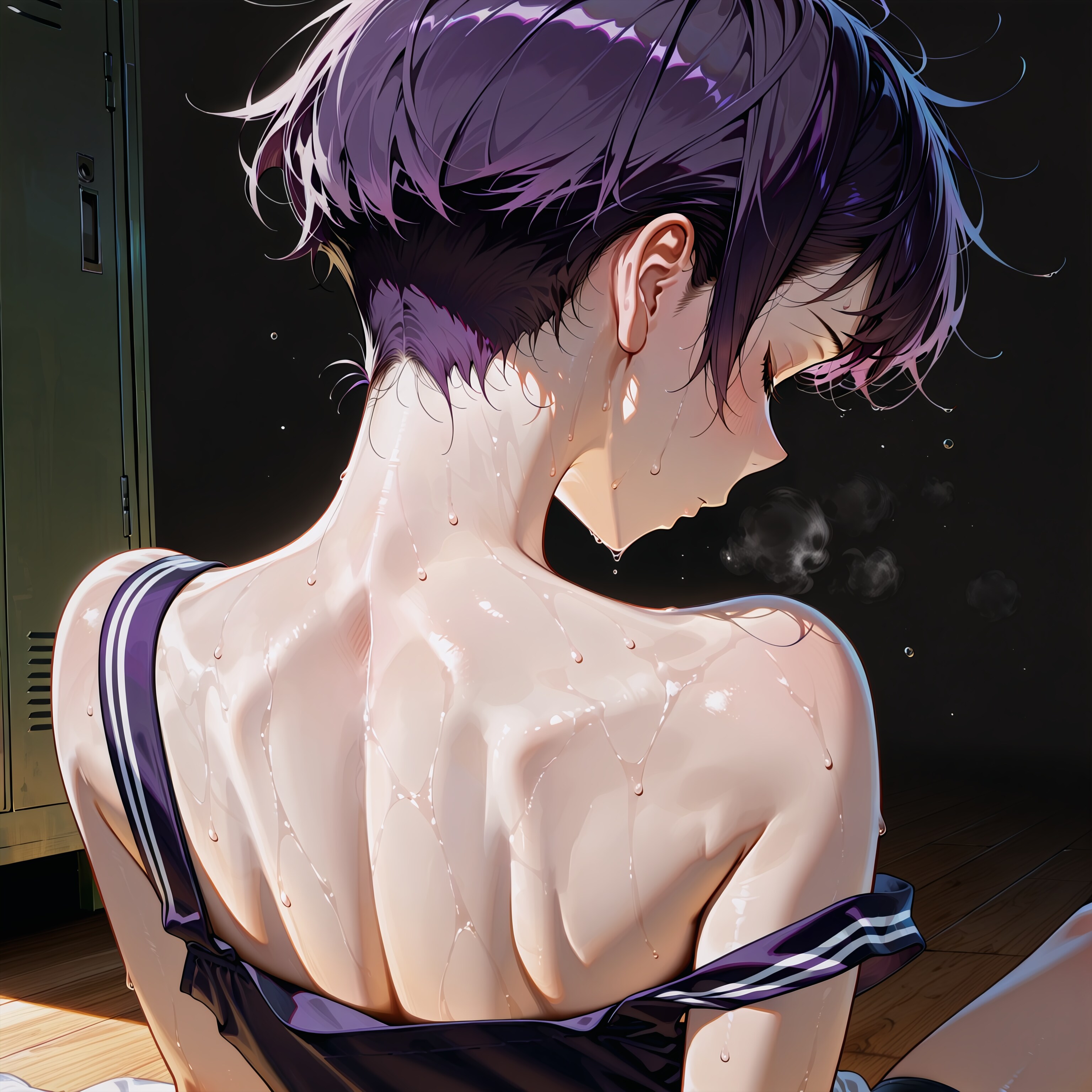 部活後の着替え