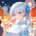 同級生と夏祭り 2枚目