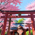 春の神社 3枚目