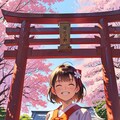 春の神社 4枚目