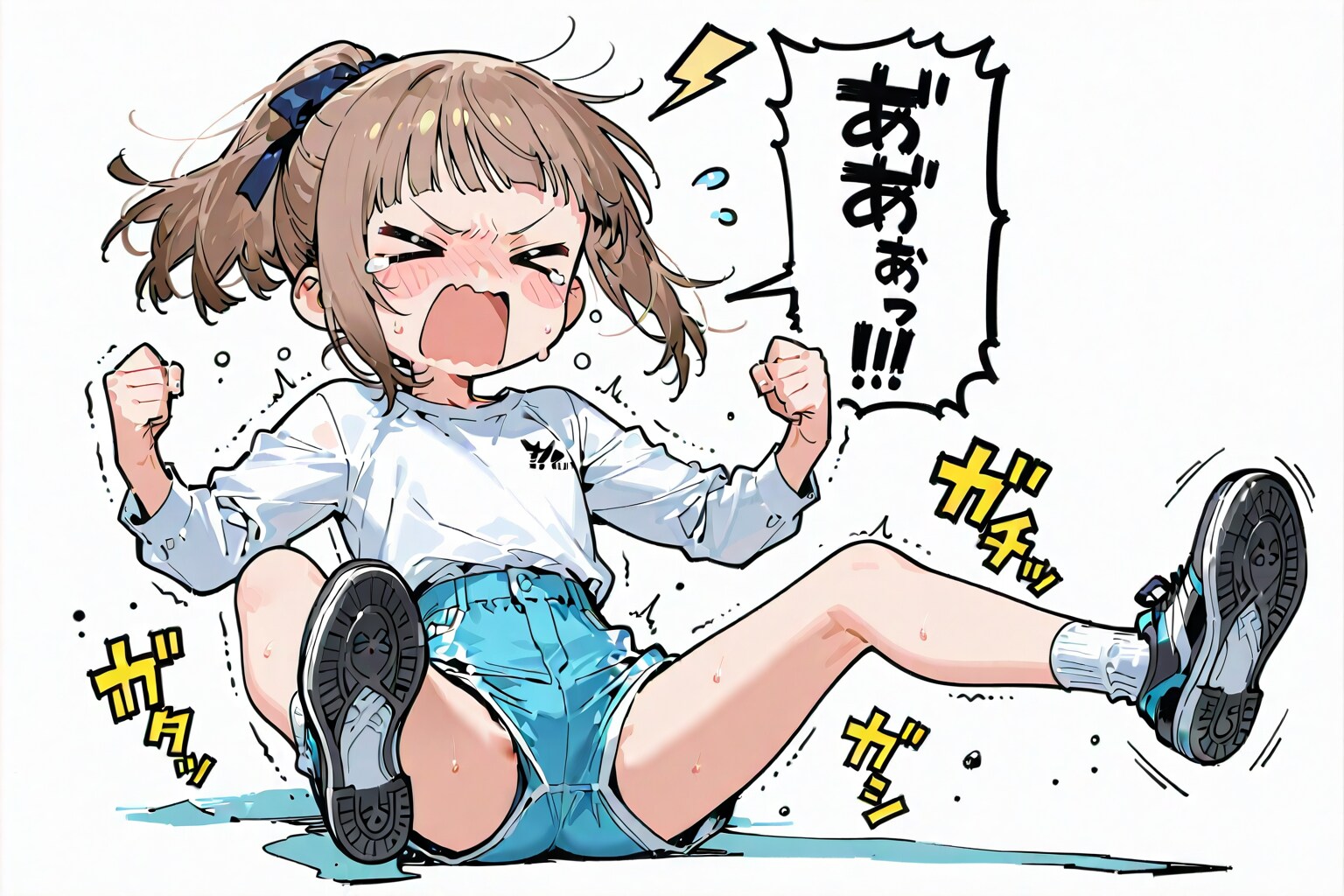 だだをこねる　「いやだ～働きたくない～休みが終わる！！」 | の人気AIイラスト・グラビア