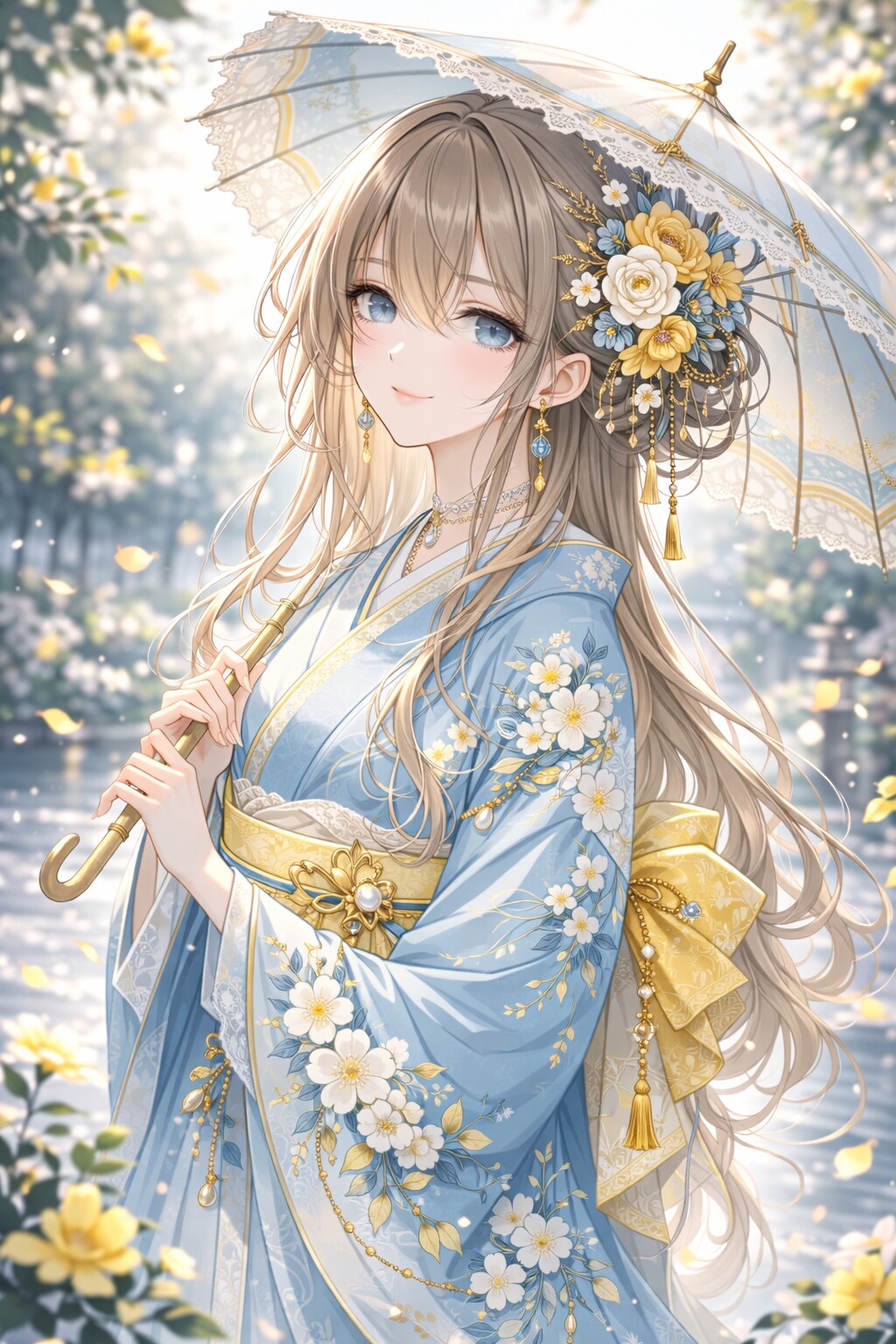 水色×黄